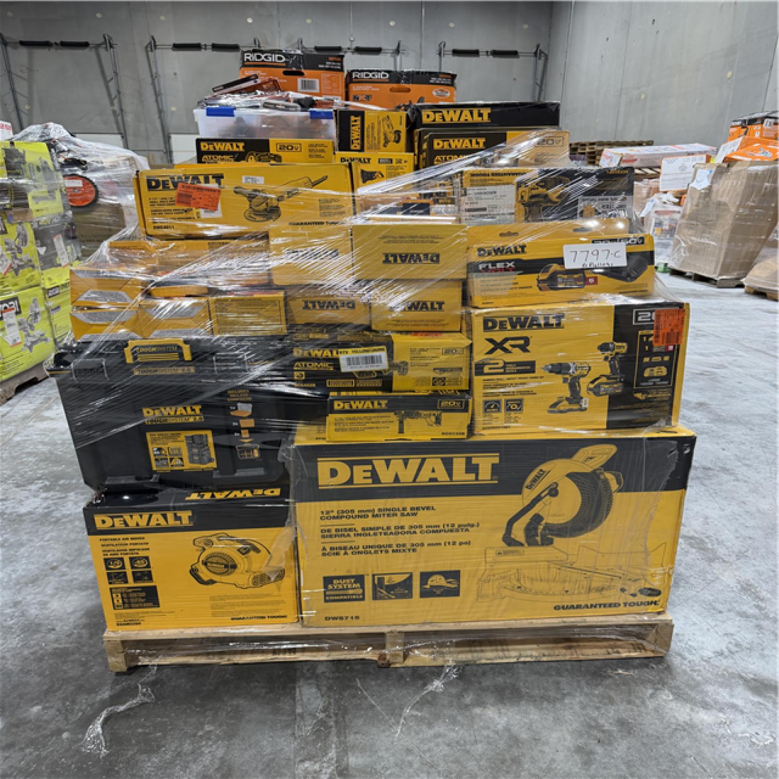 Atlanta Location AS-IS Tools Partial Truckload (6 Pallets) 7797-C