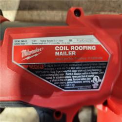 HOUSTON LOCATION - AS-IS Milwaukee FUEL 18-Volt Lithium-Ion Brushless Cordless Coil Roofing Nailer (Tool Only)