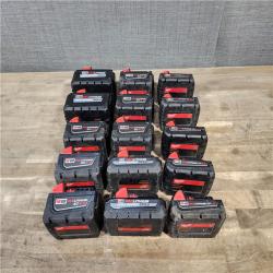 HOUSTON LOCATION - AS-IS MILWAUKEE BATTERY PACK QTY - 15