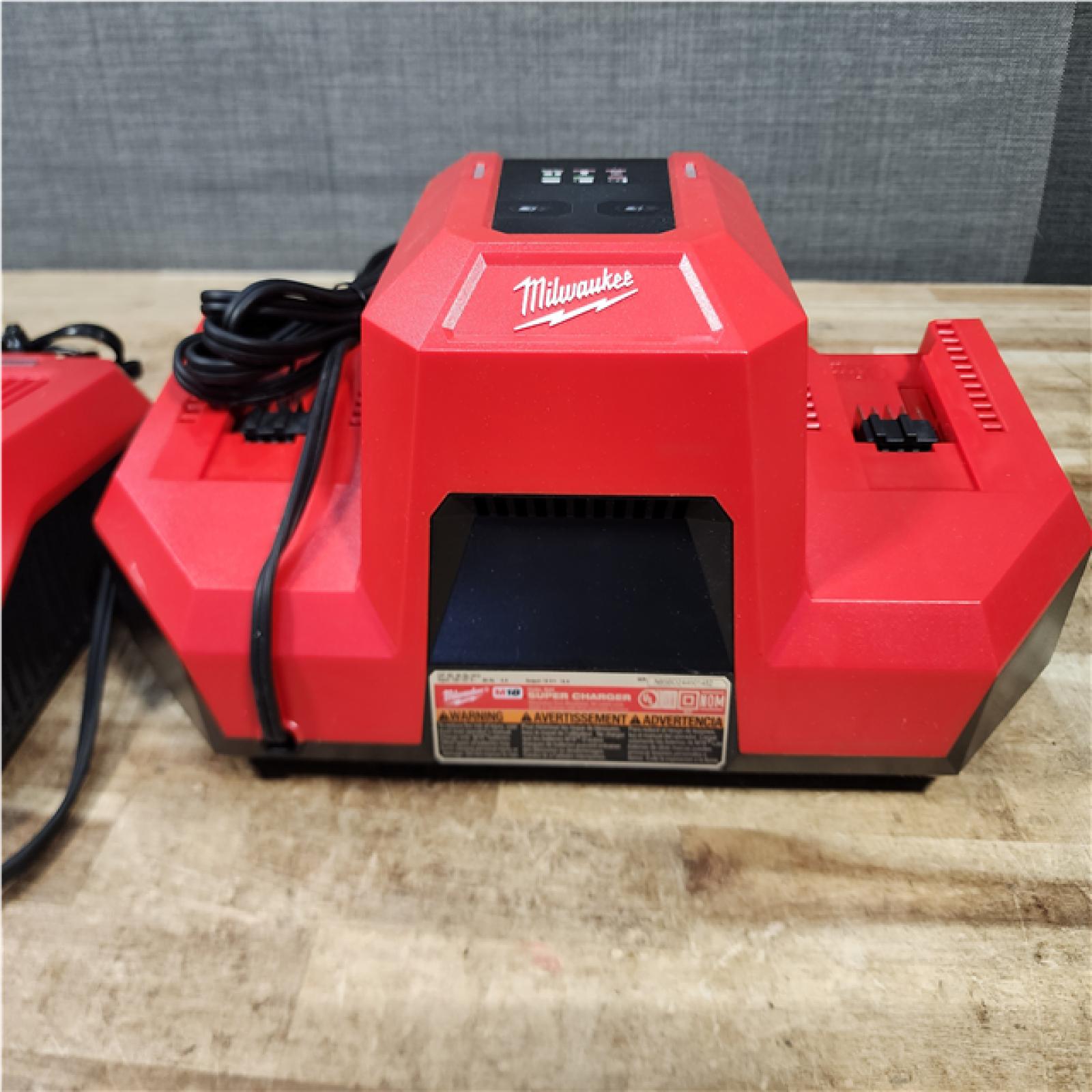 HOUSTON LOCATION - AS - IS MILWAUKEE BATTERY CHARGER PACK QTY - 2