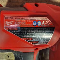 HOUSTON LOCATION - AS-IS MILWAUKEE FUEL 18-Volt Lithium-Ion Brushless Cordless 18-Gauge 1/4 in. Narrow Crown Stapler (Tool-Only)