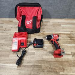 HOUSTON LOCATION - AS - IS Milwaukee 18V Lithium-Ion Brushless Cordless 1/2 in. Compact Drill/Driver Kit