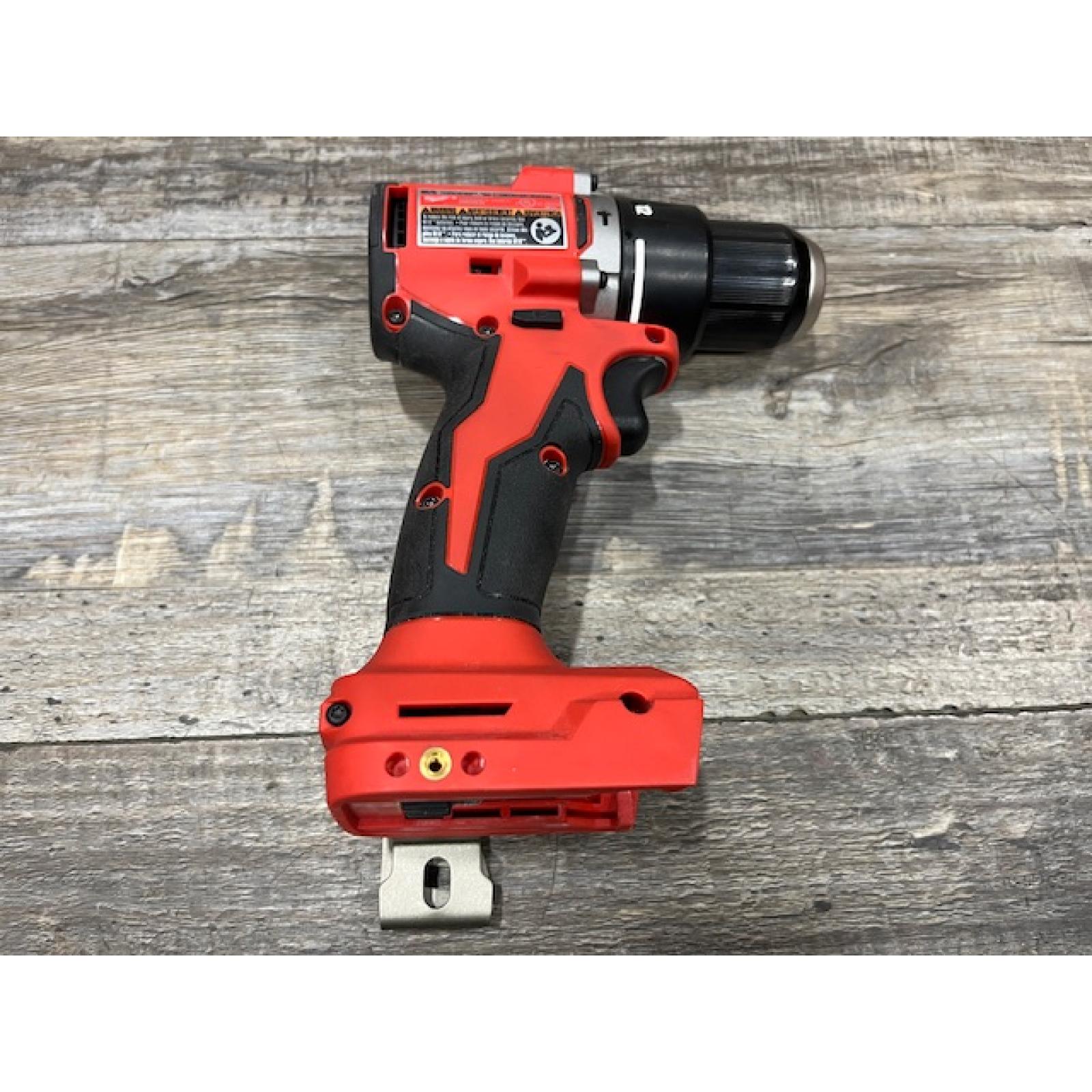 AS-IS Milwaukee 18V Lithium-Ion Brushless Cordless 1/2 in. Compact Hammer Drill/Driver Kit