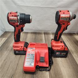 AS-IS- Milwaukee M18 Compact Brushless 2-Tool Combo Kit