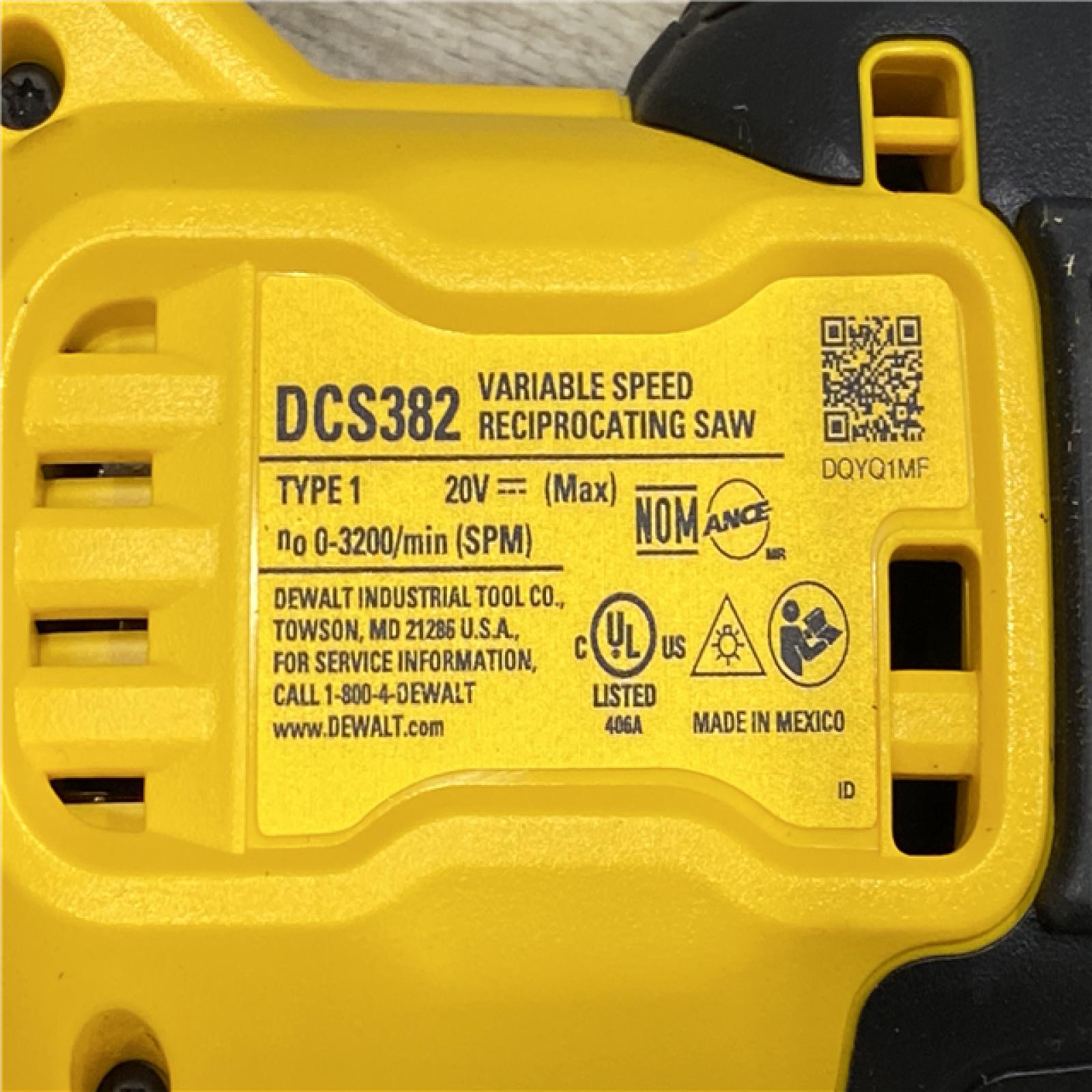 AS-IS DEWALT 20V MAX XR Cordless Brushless Reciprocating Saw (Tool Only)