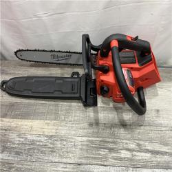 AS-IS Milwaukee FUEL 14 in. 18V Lithium-Ion Brushless Cordless Battery Top Handle Chainsaw (Tool Only)
