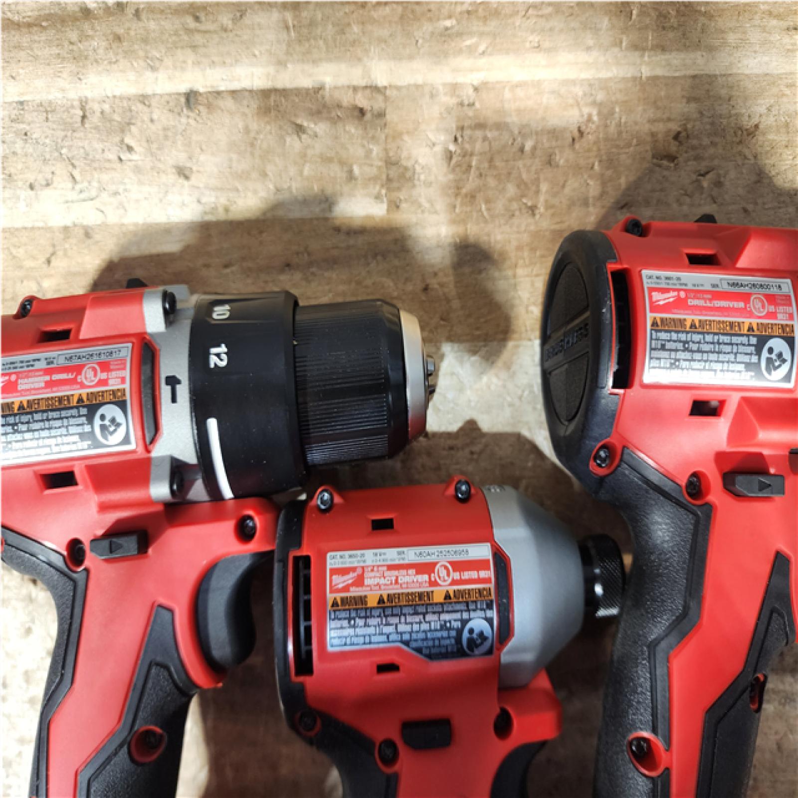 Houston Location AS-IS Milwaukee Drill and QTY/2 and Impact Batteries and Charger