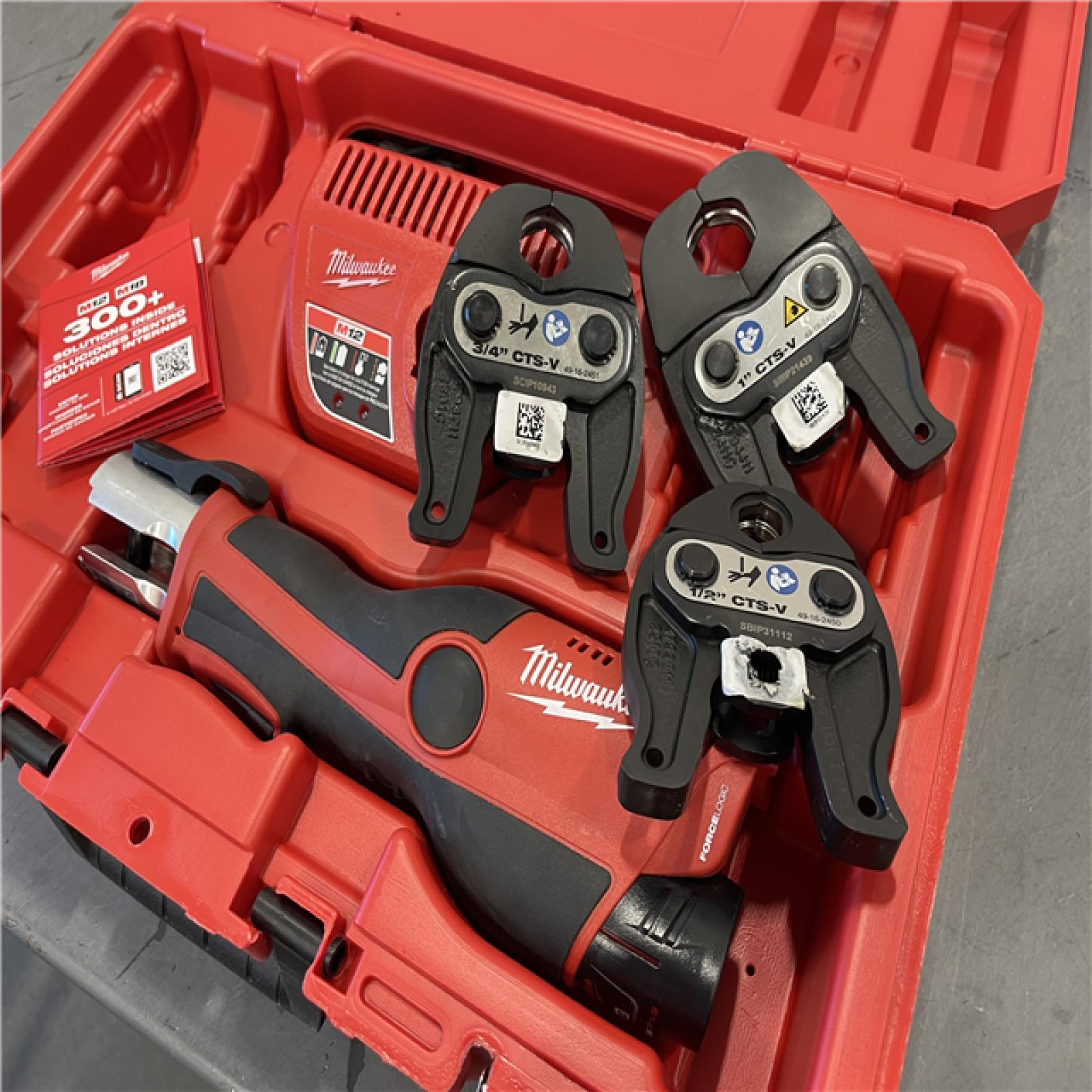 AS-IS - Milwaukee M12 12-Volt Lithium-Ion Force Logic Cordless Press Tool Kit
