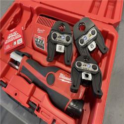 AS-IS - Milwaukee M12 12-Volt Lithium-Ion Force Logic Cordless Press Tool Kit