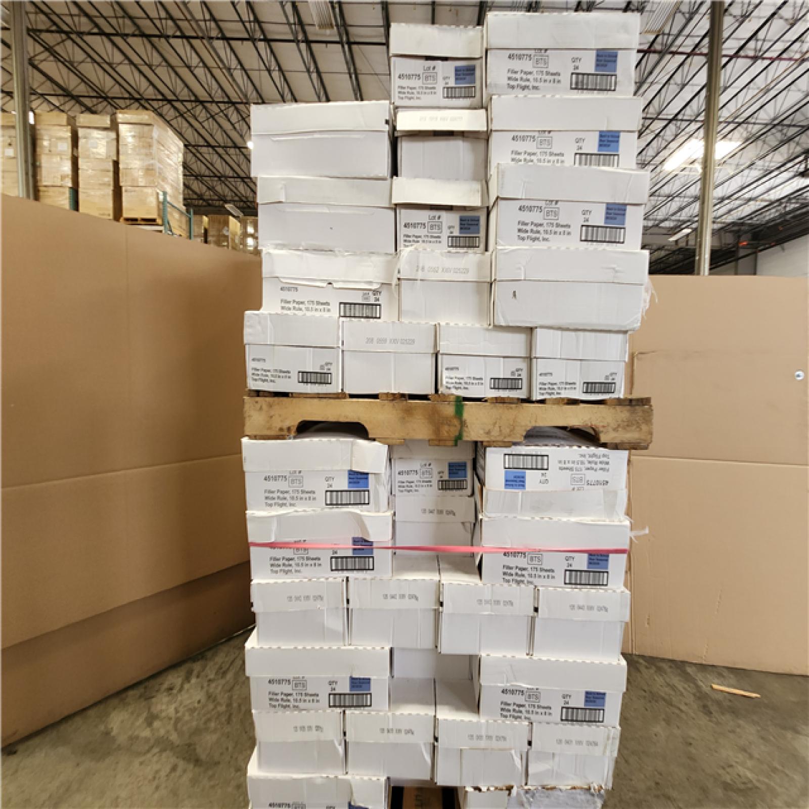 Phoenix Location NEW Top Flight 175 Sheet Wide Ruled Filler Paper White: Loose Leaf, 10.5 x 8 Inches, Stationery, Ruled Pages (24 Per Box) (99 Boxes)
