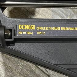 AS-IS DEWALT 20V MAX XR 16-Gauge Electric Cordless Angled Finishing Nailer Kit