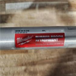 HOUSTON LOCATION - AS - IS Milwaukee M18 FUEL QUIK-LOK Rubber Broom Attachment (Attachment Only)
