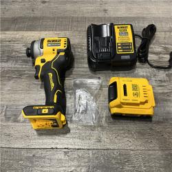 AS-IS DEWALT Atomic 20V Max Lithium-Ion Brushless Cordless Compact 1/4 in. Impact Driver Kit