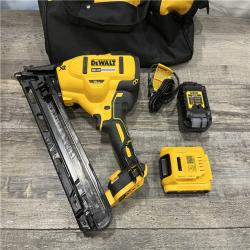 AS-IS DEWALT 20V MAX XR Lithium-Ion Cordless 2-1/2 in. 15-Gauge Finish Nailer Kit