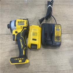 AS-IS DEWALT Atomic 20V Max Lithium-Ion Brushless Cordless Compact 1/4 in. Impact Driver Kit