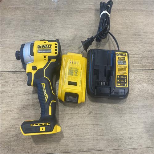 AS-IS DEWALT Atomic 20V Max Lithium-Ion Brushless Cordless Compact 1/4 in. Impact Driver Kit