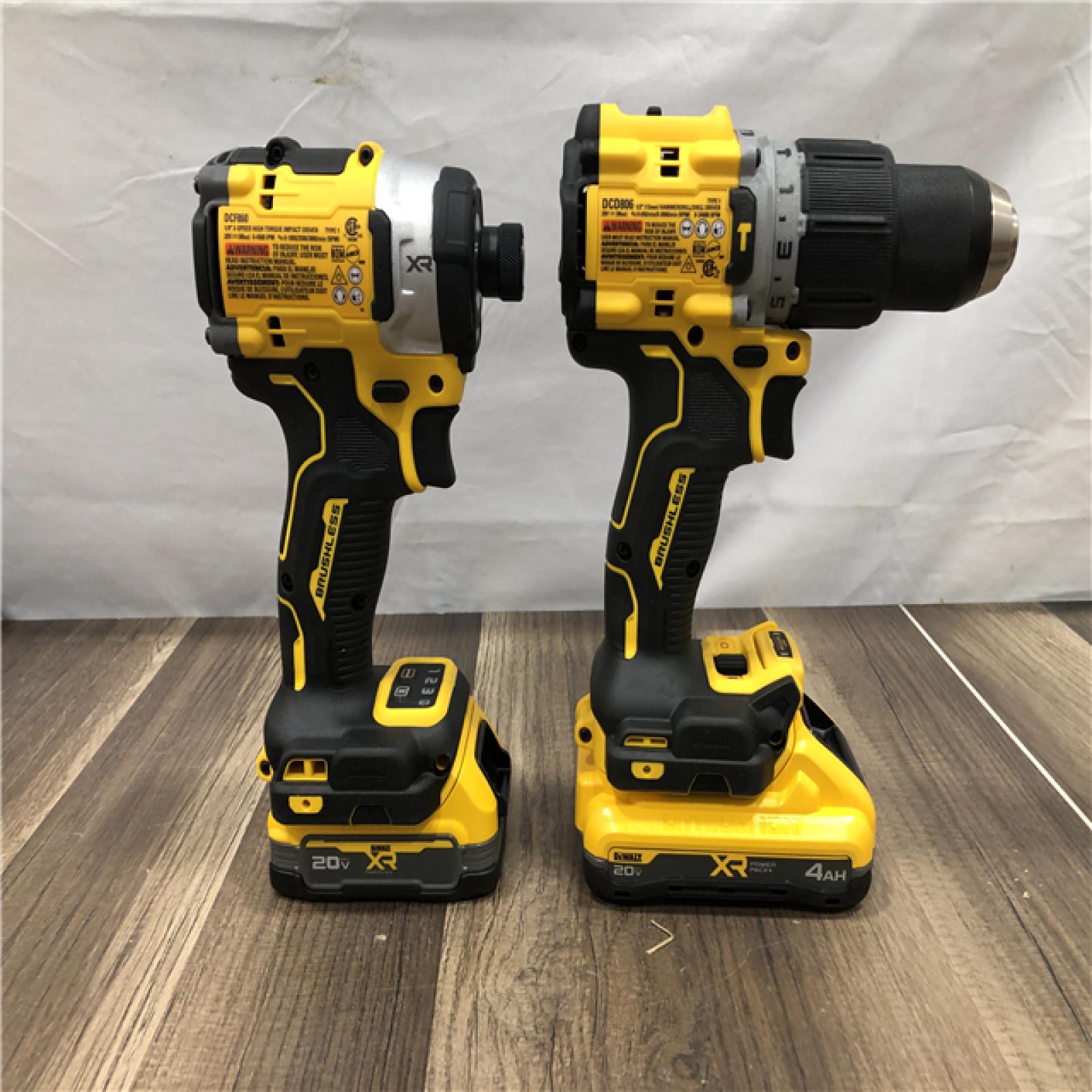 AS-IS DEWALT 20V XR Lithium-Ion Cordless 2-Tool Combo Kit