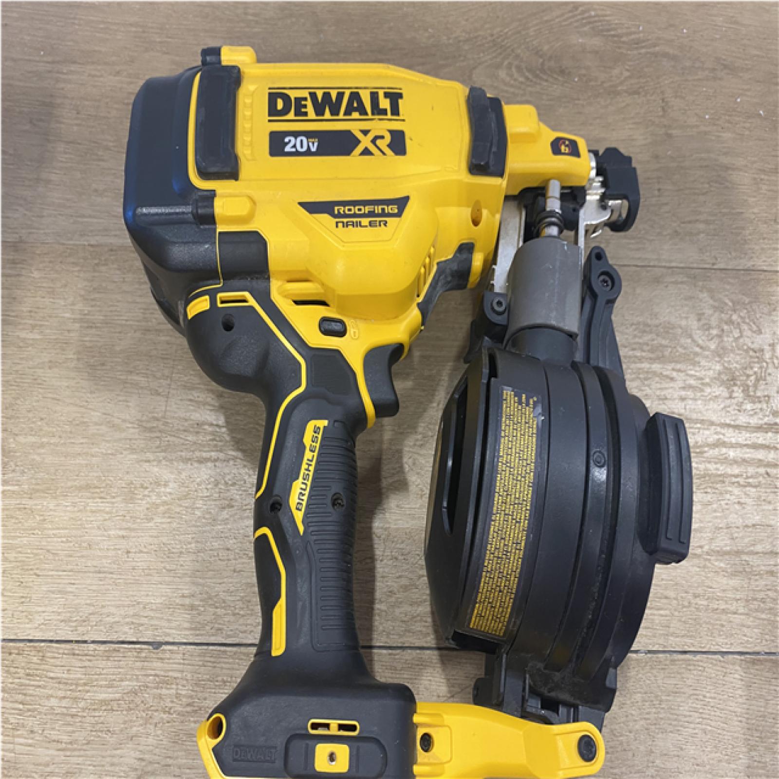 AS-IS DEWALT 20V MAX 15-Degree Electric Cordless Roofing Nailer (Tool Only)