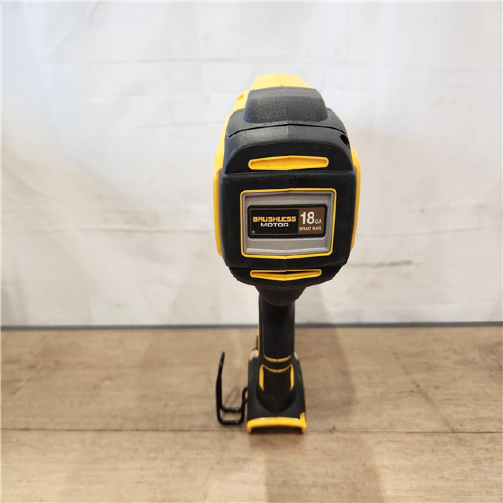 AS-IS- DEWALT 20V MAX XR Lithium-Ion Electric Cordless 18-Gauge Brad Nailer (Tool Only)