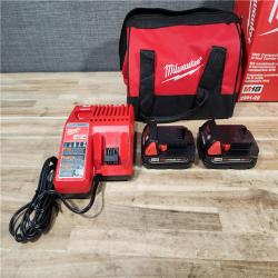 HOUSTON LOCATION - AS-IS Milwaukee M18 18V Lithium-Ion Cordless Drill Driver/Impact Driver Combo Kit