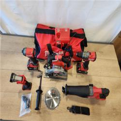 AS-IS- Milwaukee FUEL 18V Lithium-Ion Brushless Cordless (5-Tool) Combo Kit