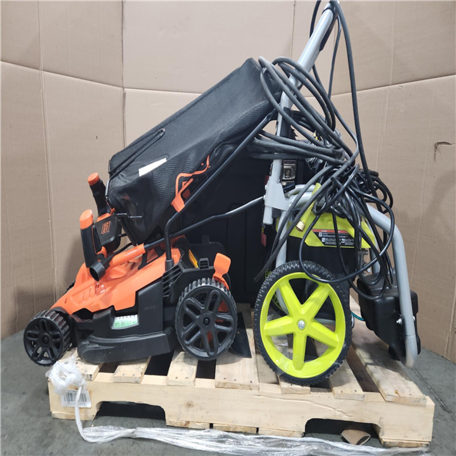 California as-is power equipment pallet