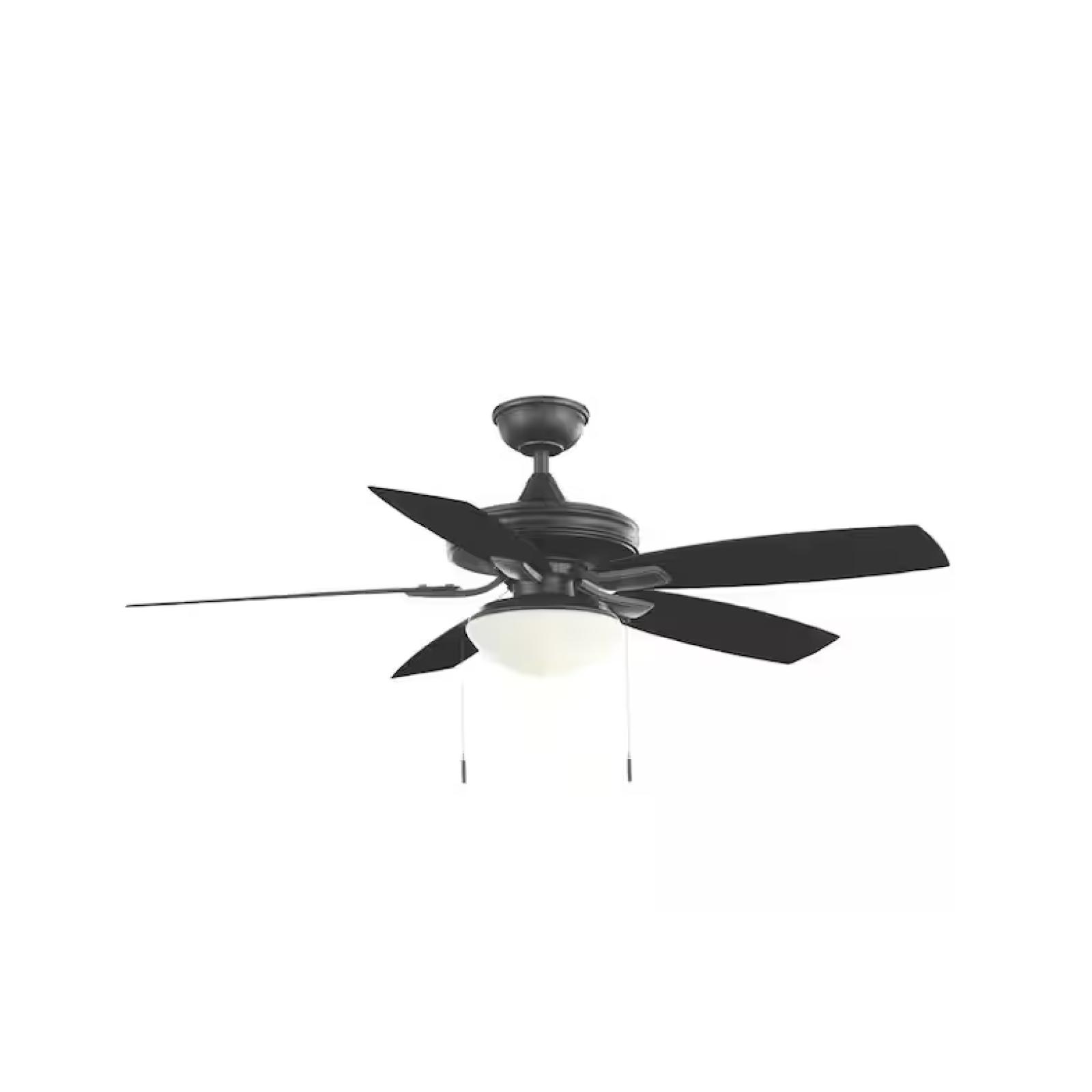 DALLAS LOCATION- Hampton Bay Gazebo III 52 in. Indoor/Outdoor Ceiling Fan Natural Iron Finish (23 Units)