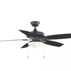 DALLAS LOCATION- Hampton Bay Gazebo III 52 in. Indoor/Outdoor Ceiling Fan Natural Iron Finish (23 Units)