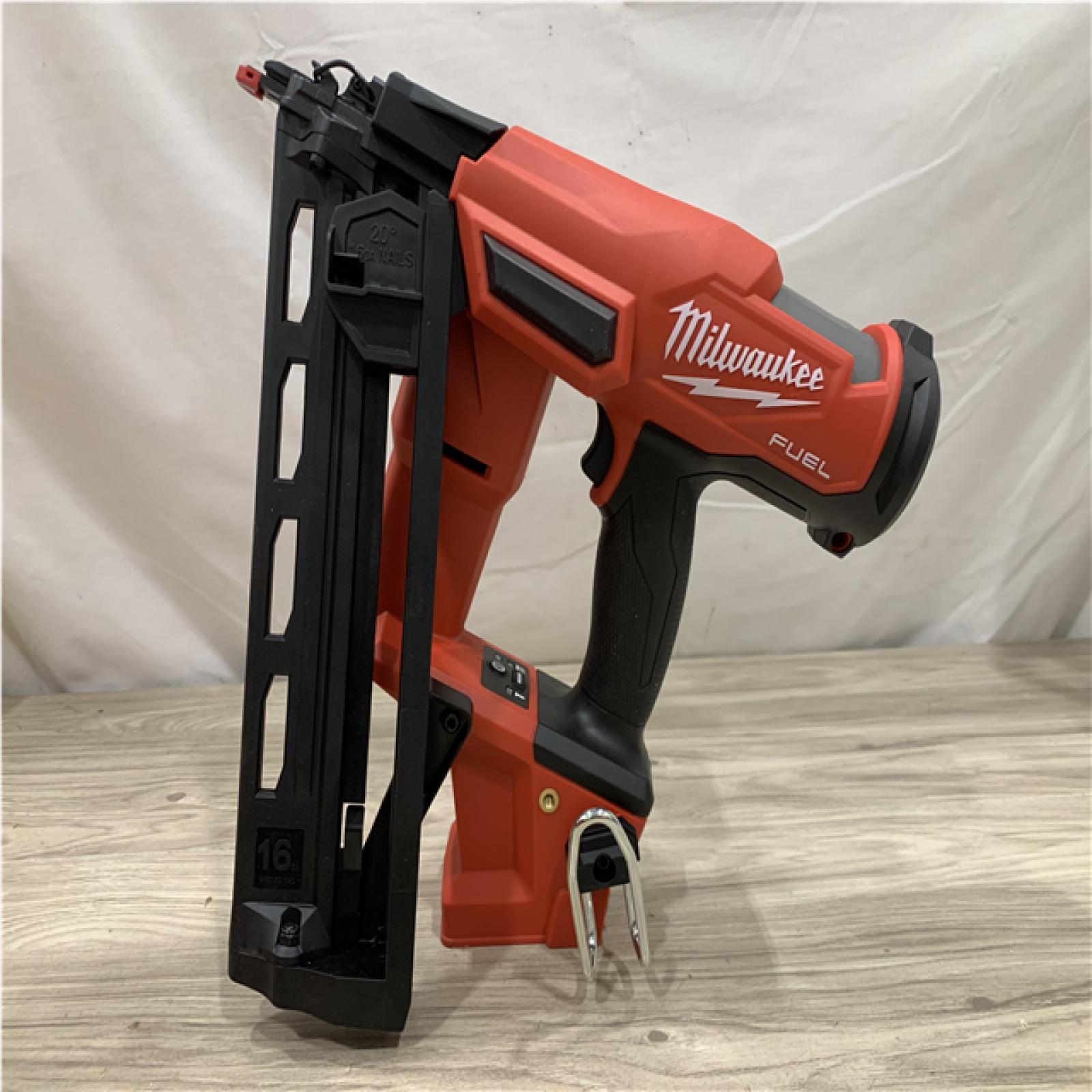 AS-IS Milwaukee FUEL 18-Volt Lithium-Ion Brushless Cordless Gen II 16-Gauge Angled Finish Nailer (Tool-Only)