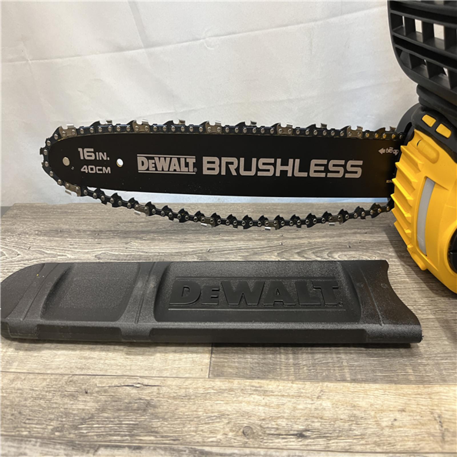 AS-IS DEWALT FLEXVOLT 60V MAX 16in. Brushless Cordless Battery Powered Chainsaw (Tool Only)