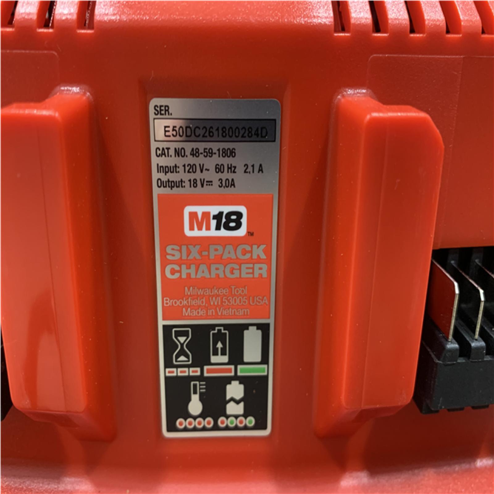 AS-IS Milwaukee M18 18-Volt Lithium-Ion 6-Port Sequential Battery Charger