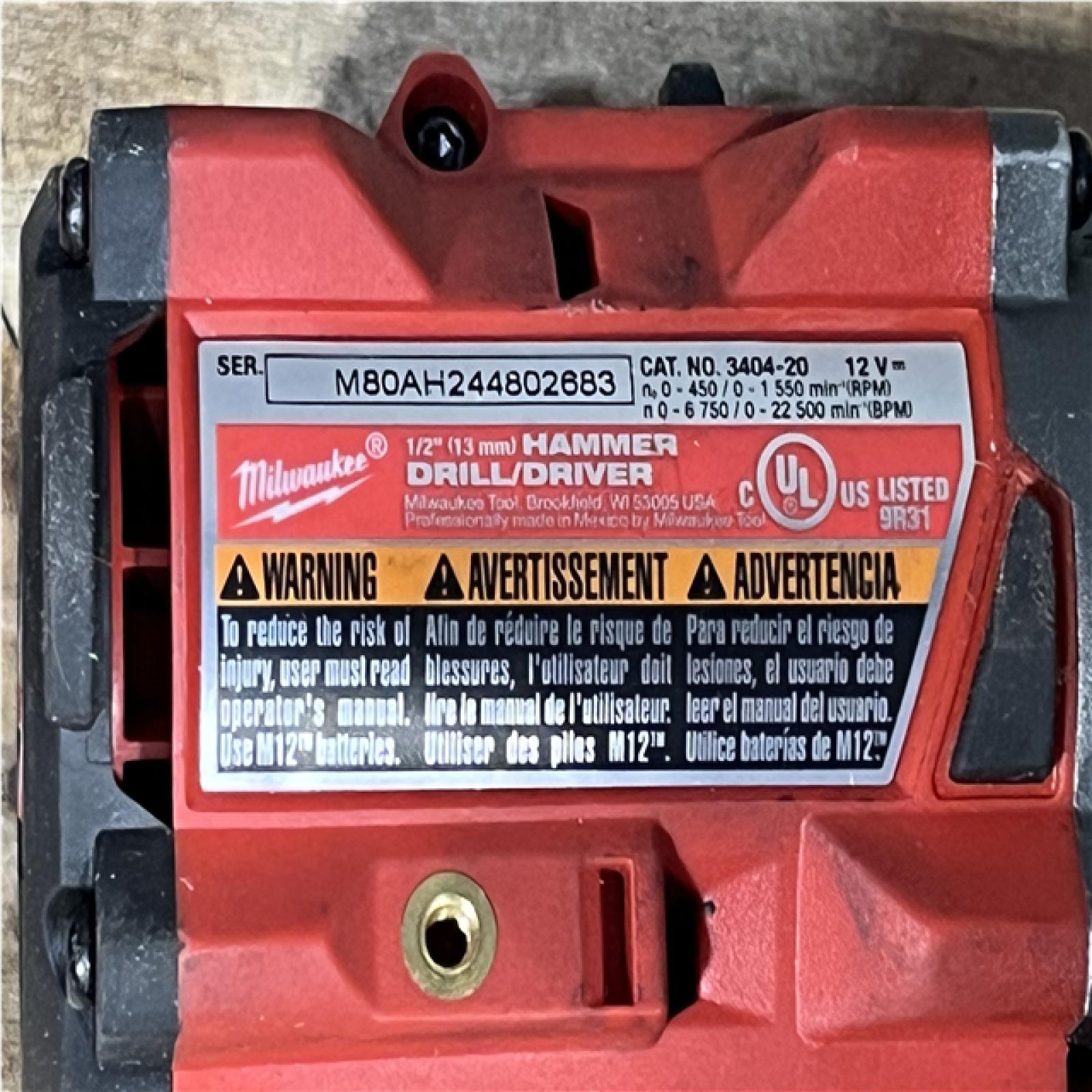 Houston Location AS-IS Milwaukee FUEL Hammer Drill Driver and Battery