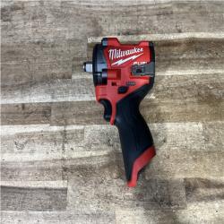 Houston Location AS-IS Milwaukee FUEL 12V Lithium-Ion Brushless Cordless Stubby 1/2 in. Impact Wrench (Tool-Only)
