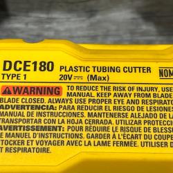 AS-IS DEWALT 20V MAX Cordless Plastic Tubing Cutter (Tool Only)