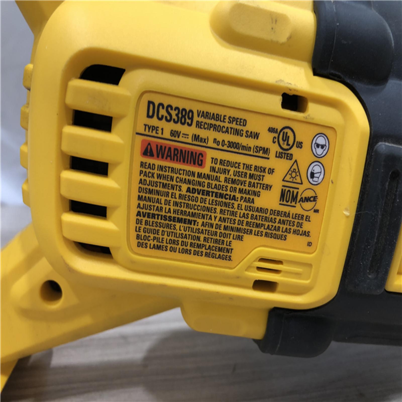 AS-IS DeWalt FLEXVOLT 60V MAX Cordless Reciprocating Saw (Tool-Only)