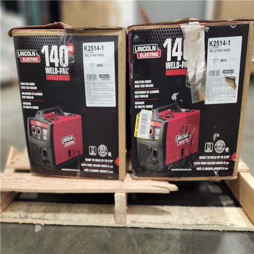 Dallas Location - As-Is Lincoln Electric Weld-Pak 140 Amp MIG Wire Feed Welder (Lot Of 3)