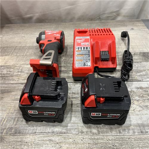 AS-IS Milwaukee FUEL 18V Lithium-Ion Brushless Cordless 1/4 in. Hex Impact Driver Kit