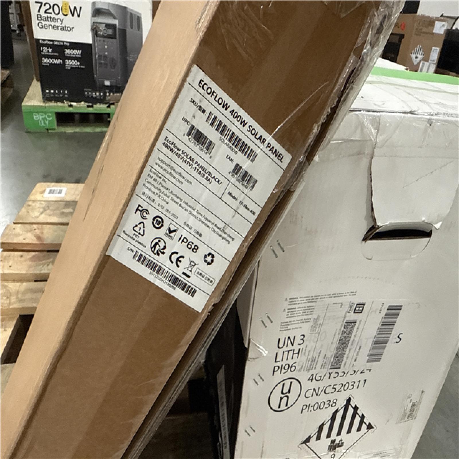 California AS-IS Ecoflow 7200W Battery Generator w/Solar Panel (Damaged Boxes)