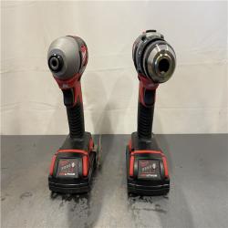 AS-IS - Milwaukee M18 18V Lithium-Ion Cordless Drill Driver/Impact Driver Combo Kit (2-Tool)