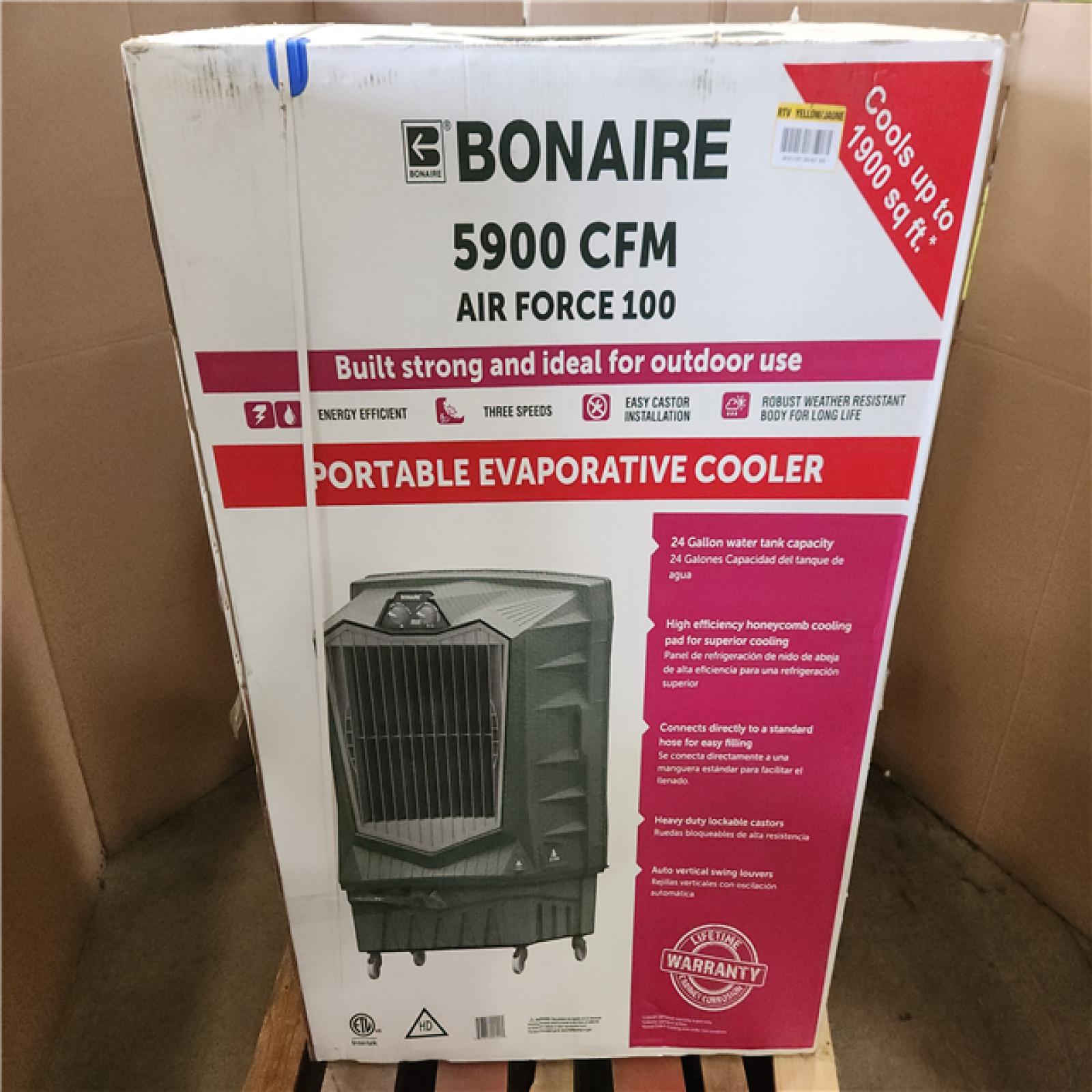 Phoenix LIKE NEW Bonaire Durango Air Force 100 5900 CFM 3-Speed Portable Evaporative Cooler for 1900 sq. ft.