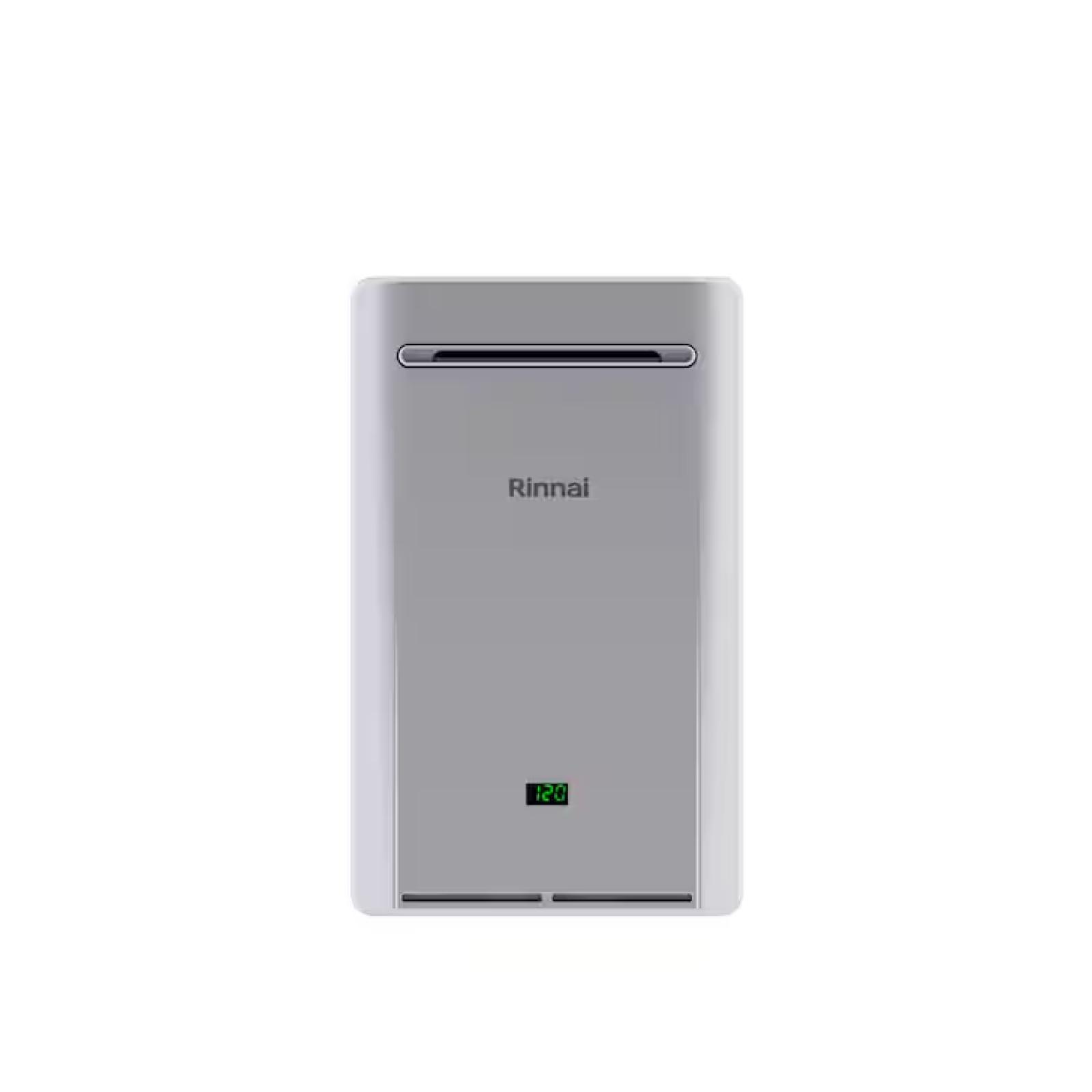 NEW!- Rinnai High Efficiency Non-Condensing 8.5 GPM Residential 180 000 BTU Exterior Natural Gas Tankless Water Heater