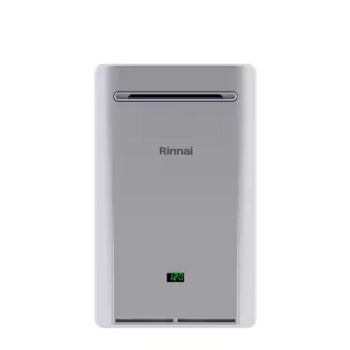NEW!- Rinnai High Efficiency Non-Condensing 8.5 GPM Residential 180 000 BTU Exterior Natural Gas Tankless Water Heater