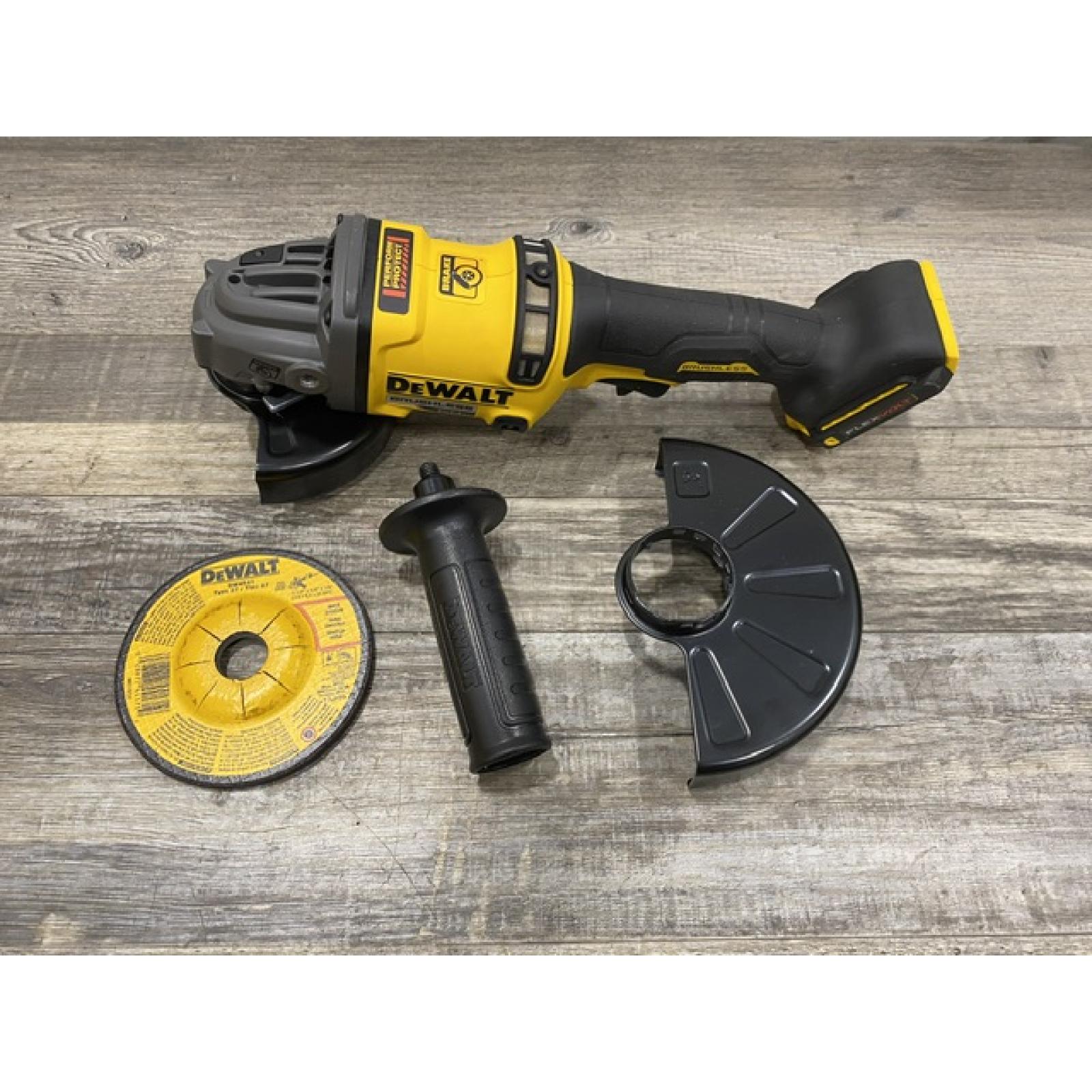 AS-IS DEWALT FLEXVOLT 60V MAX Cordless Brushless 4.5 in. to 6 in. Small Angle Grinder with Kickback Brake (Tool Only)