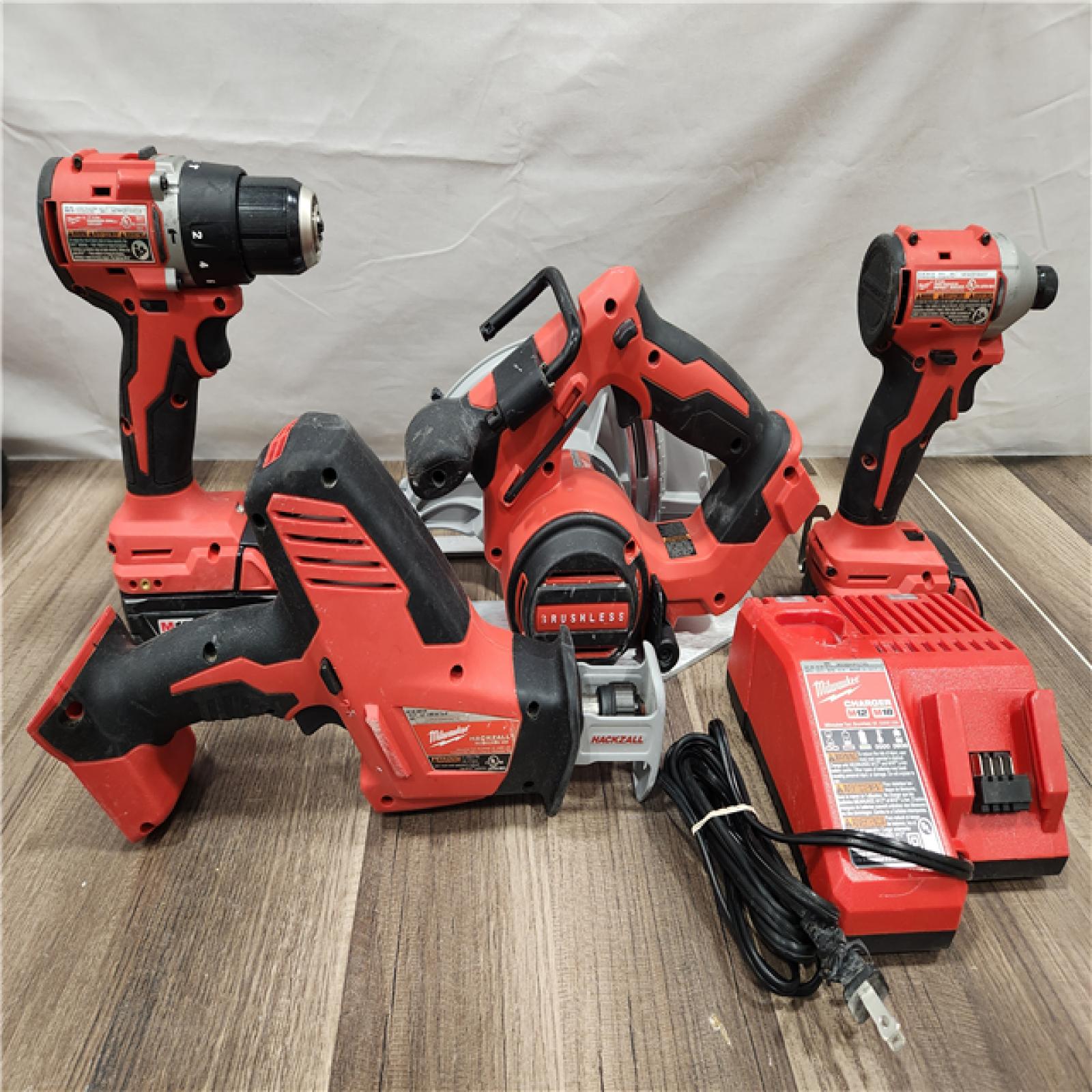 AS-IS- Milwaukee M18 4-Tool Combo Kit