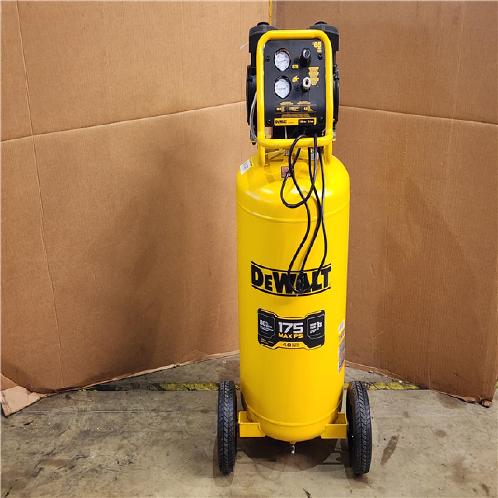 HOUSTON LOCATION - AS-IS DEWALT 26 Gal. 175 PSI Ultra Quiet Portable Electric Air Compressor