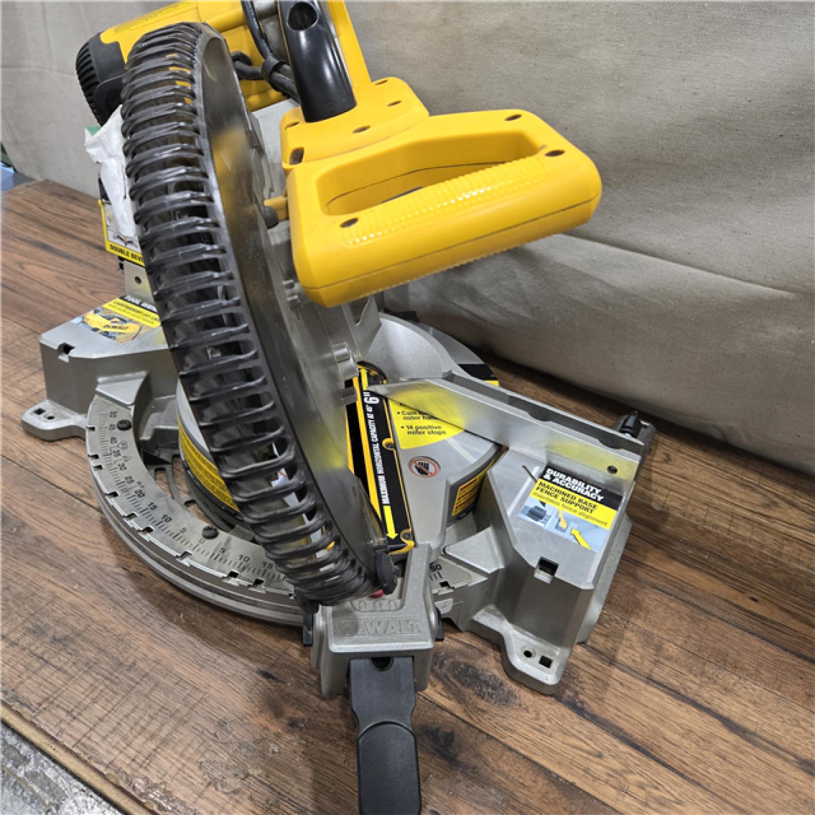 AS-IS DeWalt 15 Amp Corded 12 in. Compound Double Bevel Miter Saw