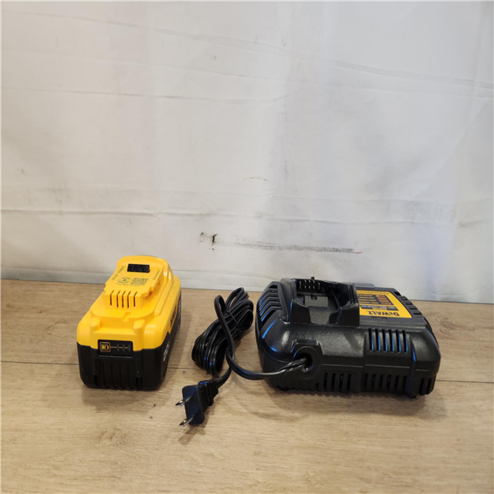 AS-IS- DEWALT 20V MAX Lithium-Ion 6.0 Ah Battery and Charger