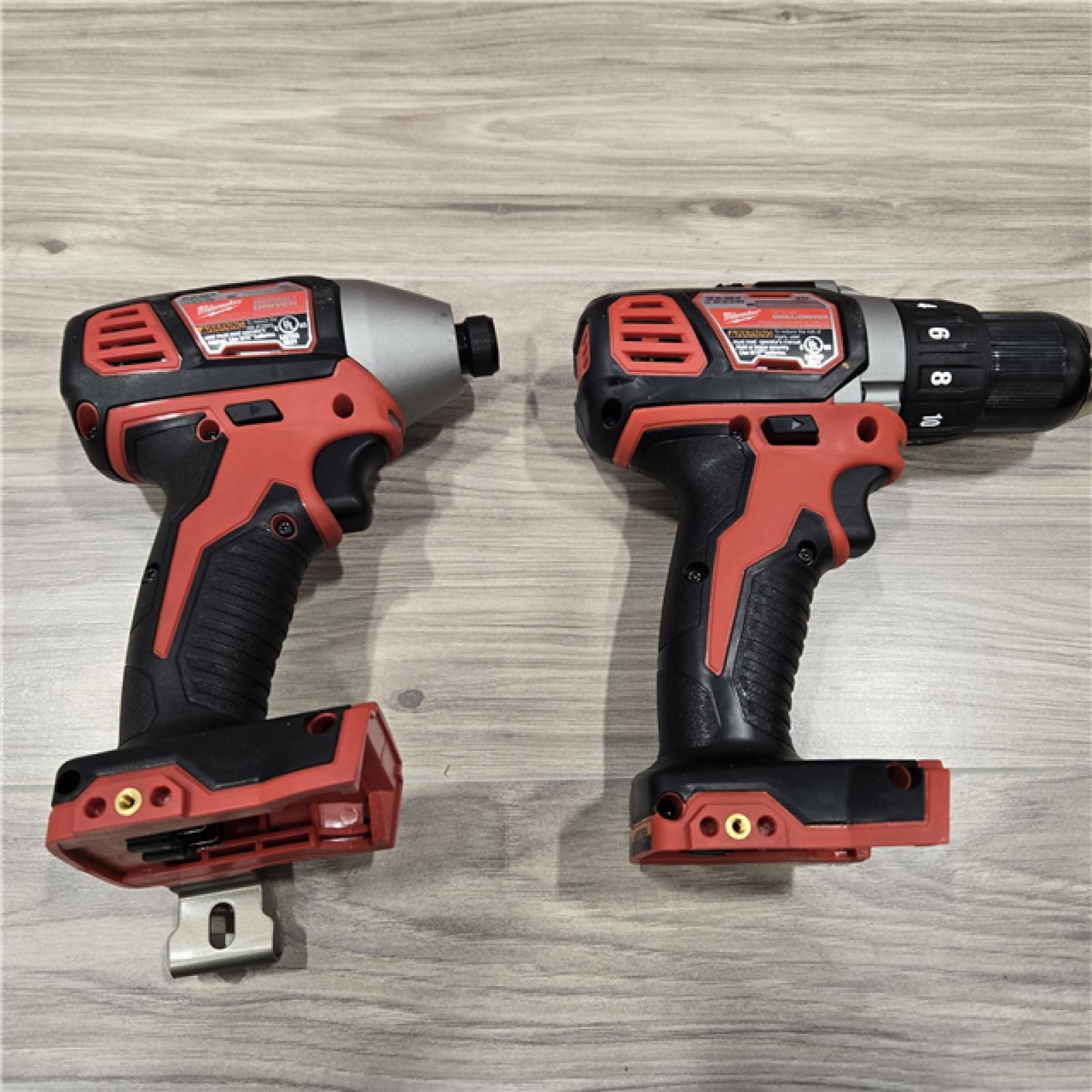 AS-IS Milwaukee 18V Cordless Brushed 2 Tool Drill/Driver and Impact Driver Kit