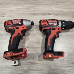 AS-IS Milwaukee 18V Cordless Brushed 2 Tool Drill/Driver and Impact Driver Kit