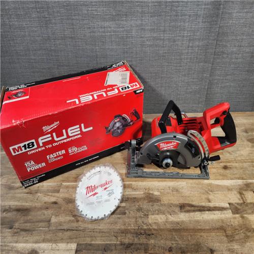 HOUSTON LOCATION - AS-IS Milwaukee 2830-20 Rear Handle Circular Saw M18 FUEL 7-1/4 Cordless Brushless Tool Only